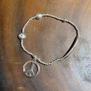 Peace Sign Charm Bracelet